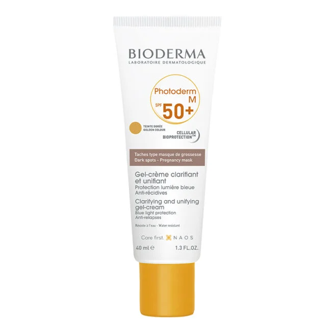 BIODERMA PHOTODERM M GEL CREMA 50+ PIEL CON MANCHAS/PAÑO MIXTA A GRASA TONO DORADO